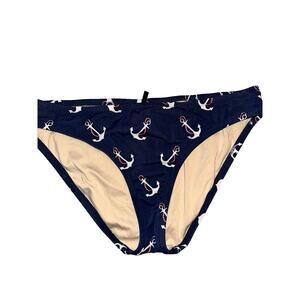 J.Crew JCrew Swim Bikini Bottom‎ Navy Anchor Print Size S